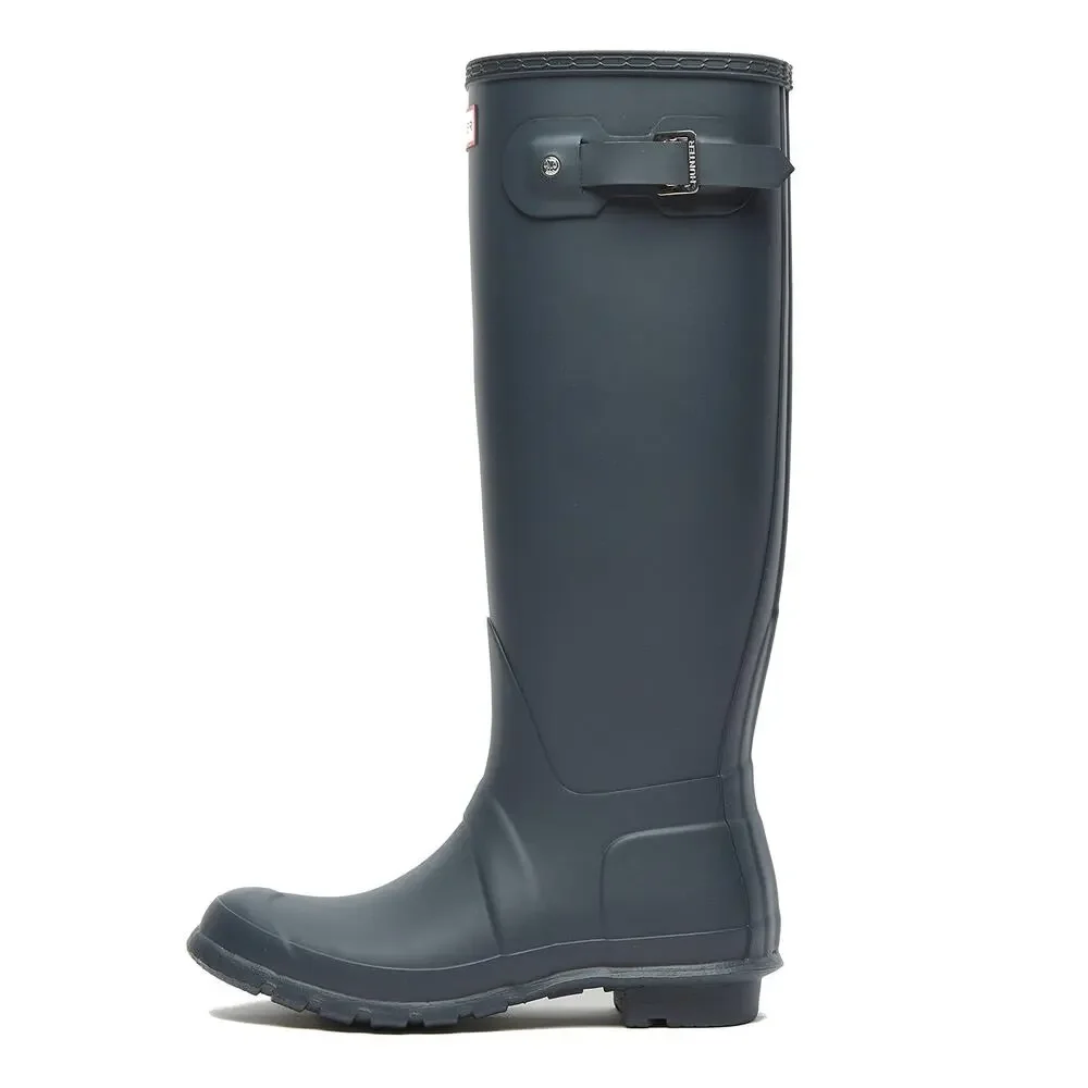 HUNTER WOMEN'S WORK WELLINGTONS, BLUE NAVY, US-0 / ASIA SIZE S